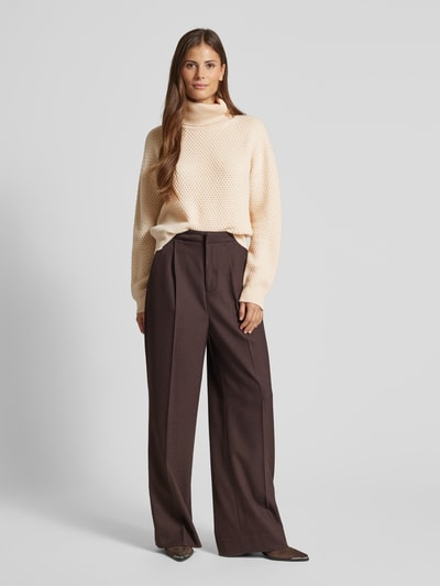 Max Mara Studio Sweter z dzianiny z golfem model ‘NERO’ Beżowy 1