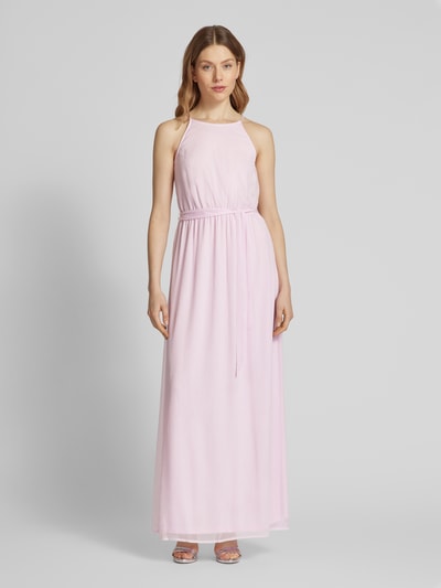 Vila Maxikleid mit Bindegürtel Modell 'FALIA' Rosa 4