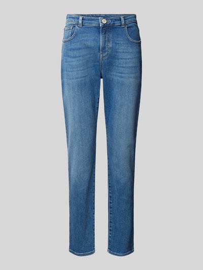 Emporio Armani Straight leg jeans in 5-pocketmodel Blauw - 2