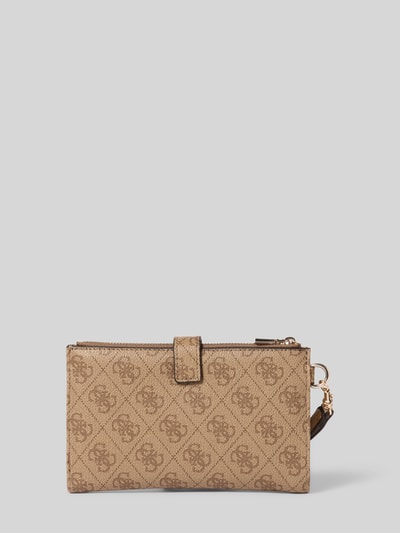 GUESS Portfel w skórzanym stylu model „Laurel” Średniobrązowy 2