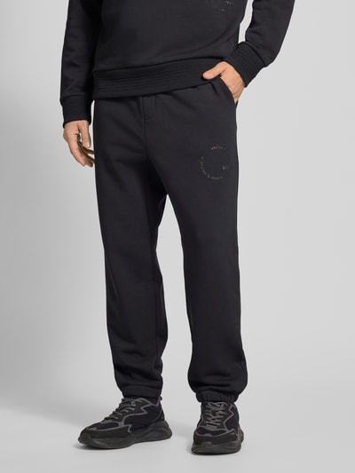 BOSS Green Sweatpants mit elastischem Bund Modell 'Huggel' Black 4