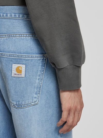 Carhartt Work In Progress Tapered Fit Jeans im 5-Pocket-Design Modell 'NEWEL' Jeansblau 3