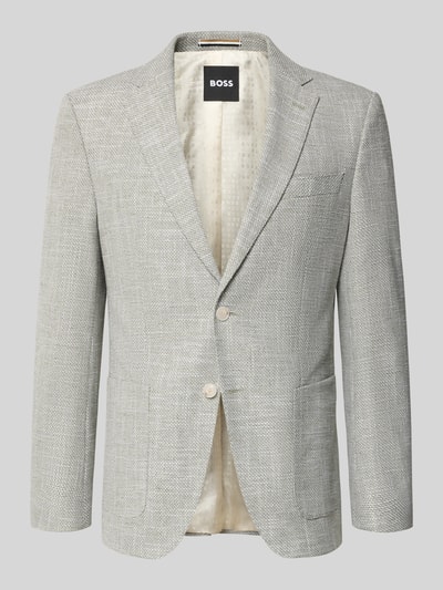BOSS Regular Fit Sakko aus Baumwoll-Viskose-Mix mit Leinen-Anteil Modell 'HUTSON' Mint 2