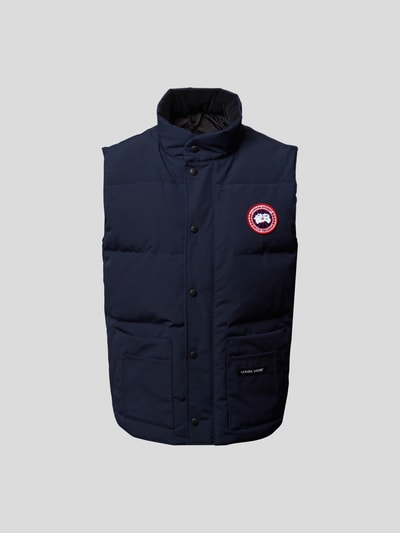 Canada Goose Daunenweste mit Label-Patch Ozean Blau 2