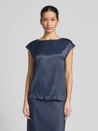 s.Oliver BLACK LABEL Bluzka o kroju relaxed fit z mieszanki wiskozy Granatowy 4