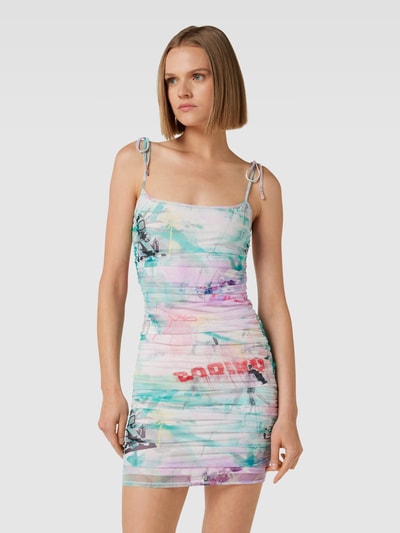 Guess Minikleid mit Allover-Muster Modell 'GRAFFITI' Bleu 4