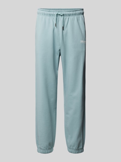 Karl Lagerfeld Sweatpants mit elastischem Bund Hellblau 2