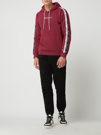 CHAMPION Comfort Fit Hoodie mit Logo-Streifen  Bordeaux 1