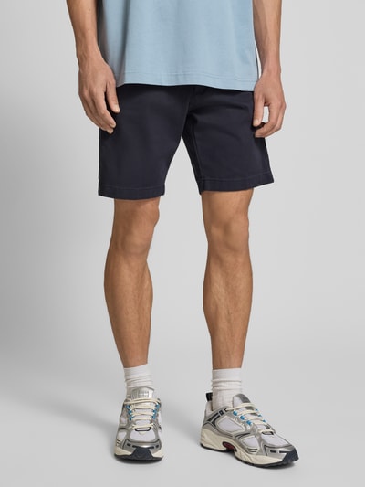Jack & Jones Regular Fit Chino-Shorts mit Gürtel Modell 'MARCO FRANCO' Dunkelblau 4