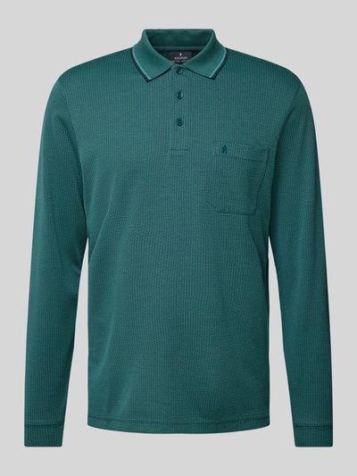 RAGMAN Poloshirt met korte knoopsluiting Donkergroen - 2