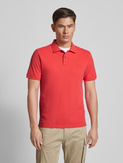 camel active Koszulka polo o kroju regular fit z wyhaftowanym logo Koralowy 4