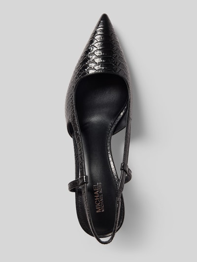 MICHAEL Michael Kors Pumps met structuurmotief, model 'ALORA' Zwart - 3
