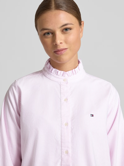Tommy Hilfiger Comfort fit blouse met lange mouwen van puur katoen Roze - 3