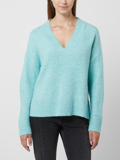 Tom Tailor Denim Pullover met V-hals Oceaanblauw - 4