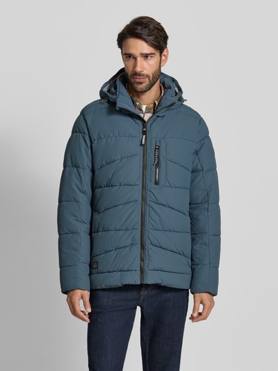 camel active Gewatteerd jack met capuchon Petrol - 4