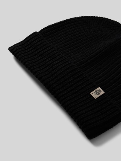 Roeckl Beanie mit Label-Detail Modell 'Pure Merino' BLACK 2