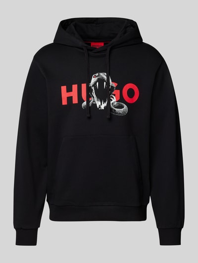 HUGO Hoodie mit Kapuze Modell 'Dueleyo' Black 1