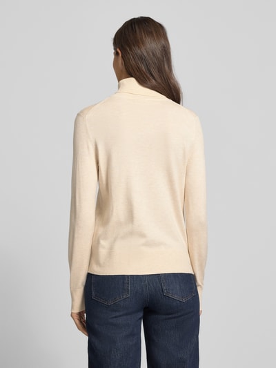 s.Oliver RED LABEL Golf o kroju regular fit z mieszanki wiskozy Beżowy 5