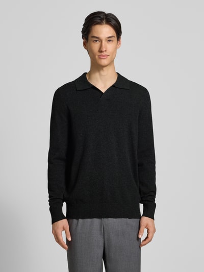 Christian Berg Men Strickpullover aus Woll-Kaschmir-Mix Anthrazit Melange 4