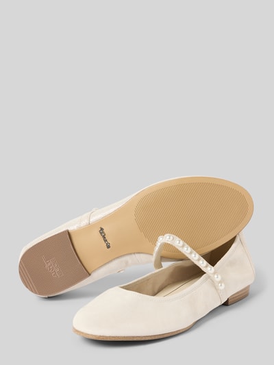 Tamaris Ballerinas mit Ziersteinbesatz Weiss 4