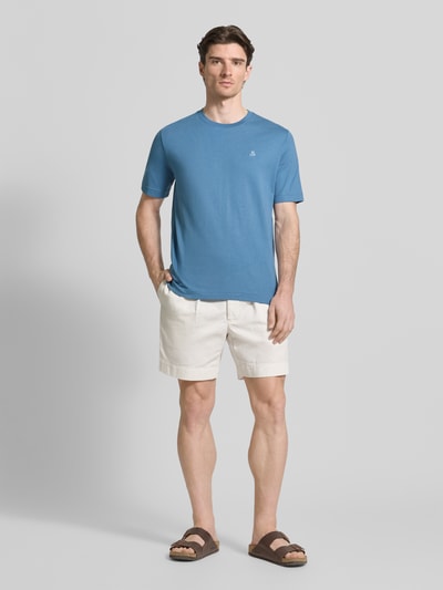 Marc O'Polo Regular Fit T-Shirt aus reiner Baumwolle Jeansblau 1