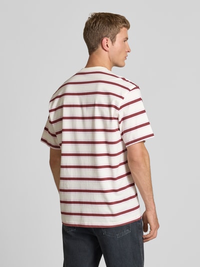 Dickies T-shirt met streepmotief en ronde hals Offwhite - 5