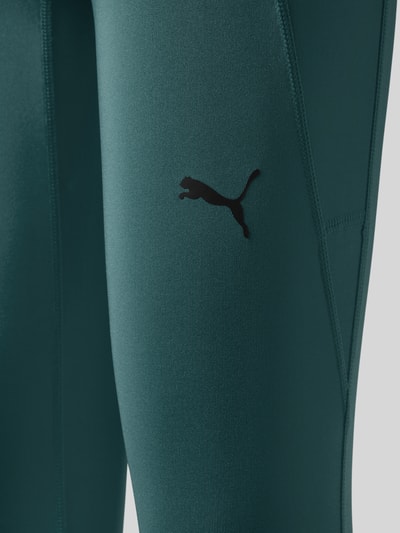 PUMA Performance Skinny Fit Sport-Leggings mit Logo-Print Dunkelgruen 2