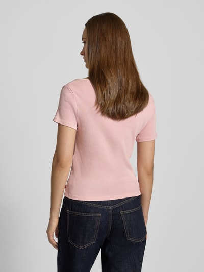 Levi's® T-Shirt in Ripp-Optik mit Karree-Ausschnitt Rosa 5