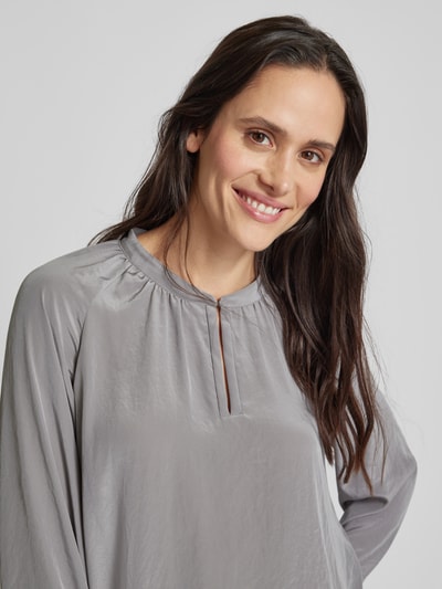 Luisa Cerano Blouse met druppelvormige hals Zilver - 3