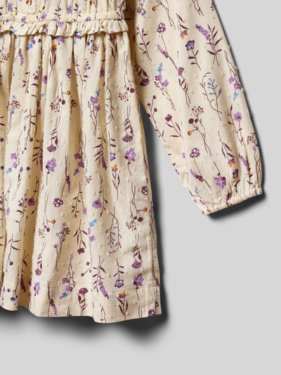 s.Oliver RED LABEL Fit en flare vrijetijdsjurk van zuiver katoen Ecru - 2