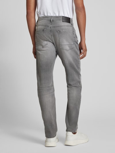 BOSS Orange Tapered fit jeans in 5-pocketmodel, model 'TABER' Middengrijs - 5