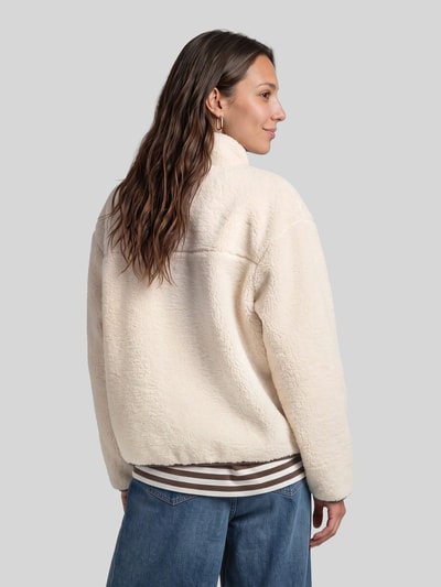Tom Tailor Denim Kurtka z futerka typu teddy z guzikami w kontrastowym kolorze Beżowy 5