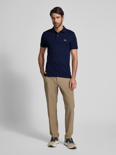 Lacoste Slim Fit Poloshirt aus reiner Baumwolle Marine 1