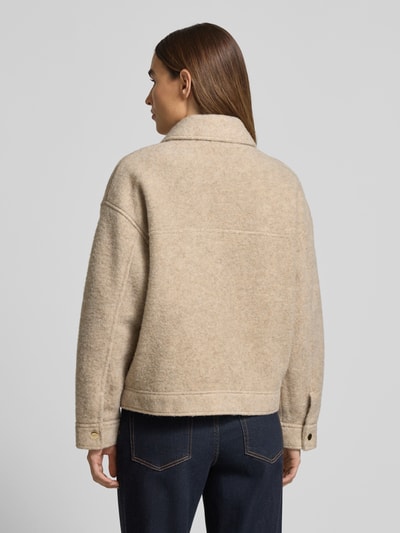 Jake*s Casual Jacke mit Umlegekragen Beige Melange 5