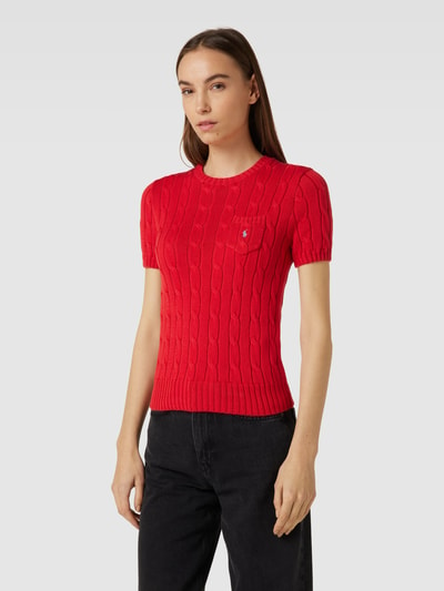 Polo Ralph Lauren Gebreide pullover met kabelpatroon Rood - 4