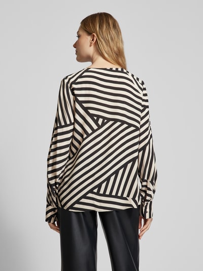 comma Blouse van viscose met plooien Zwart - 5