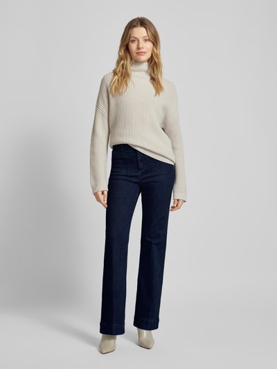 Christian Berg Woman Wide Leg Jeans mit Eingrifftaschen Marine 1