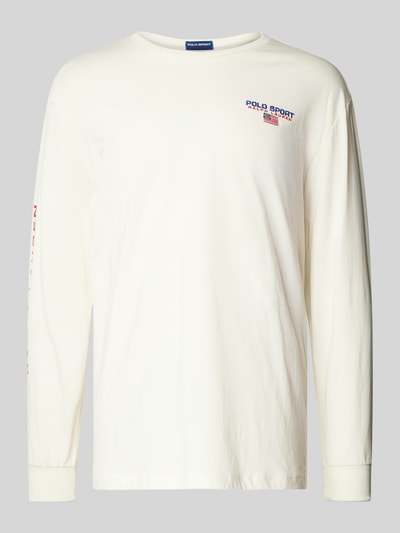 Polo Sport Longsleeve mit Label-Stitching Offwhite 2