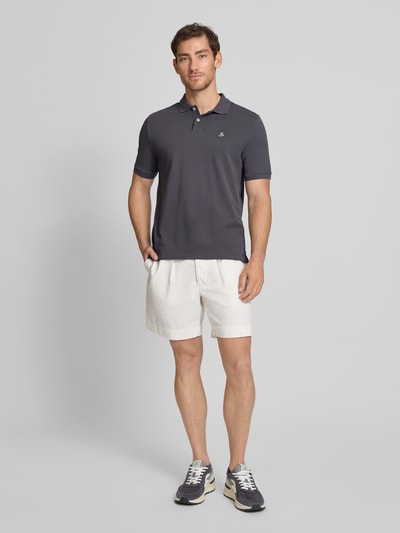 Marc O'Polo Regular Fit Poloshirt aus reiner Baumwolle Mittelgrau 1