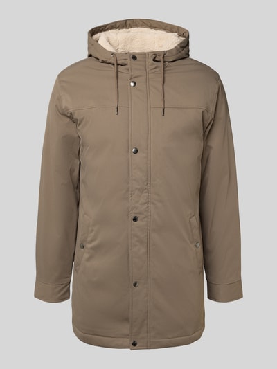 ONLY & SONS Regular Fit Parka mit Teddyfellbesatz in der Kapuze Modell 'ALEXANDER' Mittelbraun 2
