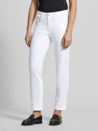 Brax Straight Leg Jeans im 5-Pocket-Design Modell 'Carola' Weiss 4