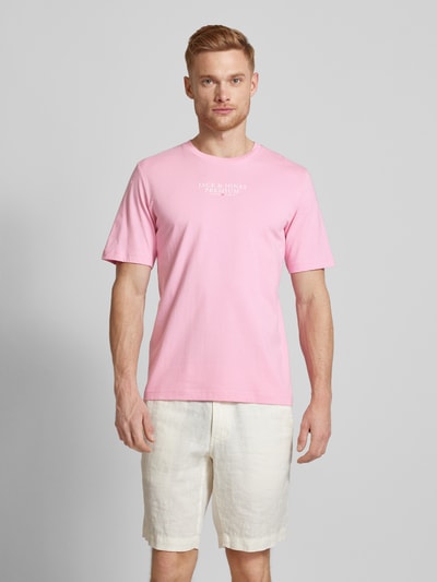 Jack & Jones Premium T-Shirt mit Label-Print Rosa 4