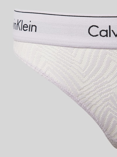 Calvin Klein Underwear Figi z paskiem z logo model ‘MODERN LACE’ Jasnofioletowy 2