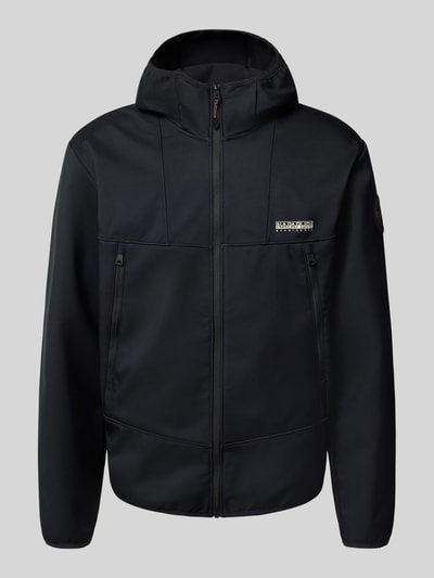 Napapijri Jacke mit Kapuze und Reißverschlusstaschen Modell 'BIOIS' Black 2