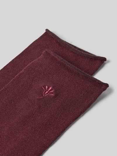 JOOP! Collection Socken mit Label-Stitching Bordeaux 2