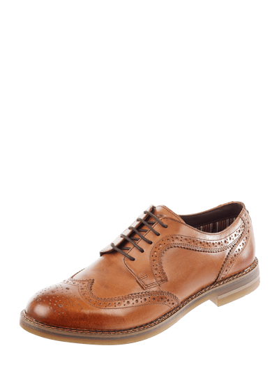 Base London Brogues aus Leder Modell 'Kent' Cognac 1