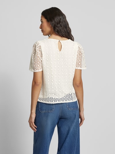 More & More Blusenshirt mit Lochstickerei Offwhite 5