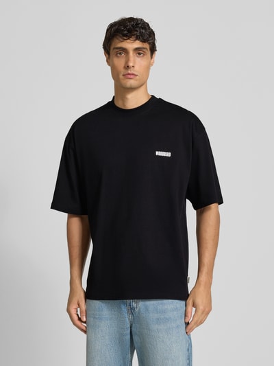 WOODBIRD T-Shirt mit Label-Print Black 5