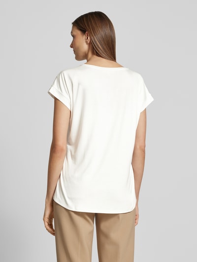 Christian Berg Woman T-Shirt aus Viskose-Mix mit Rundhalsausschnitt Offwhite 5