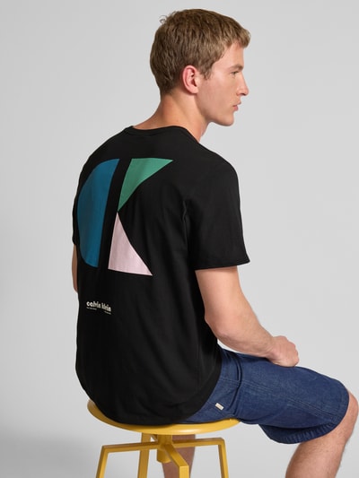Calvin Klein Jeans T-shirt met labelprint Zwart - 3